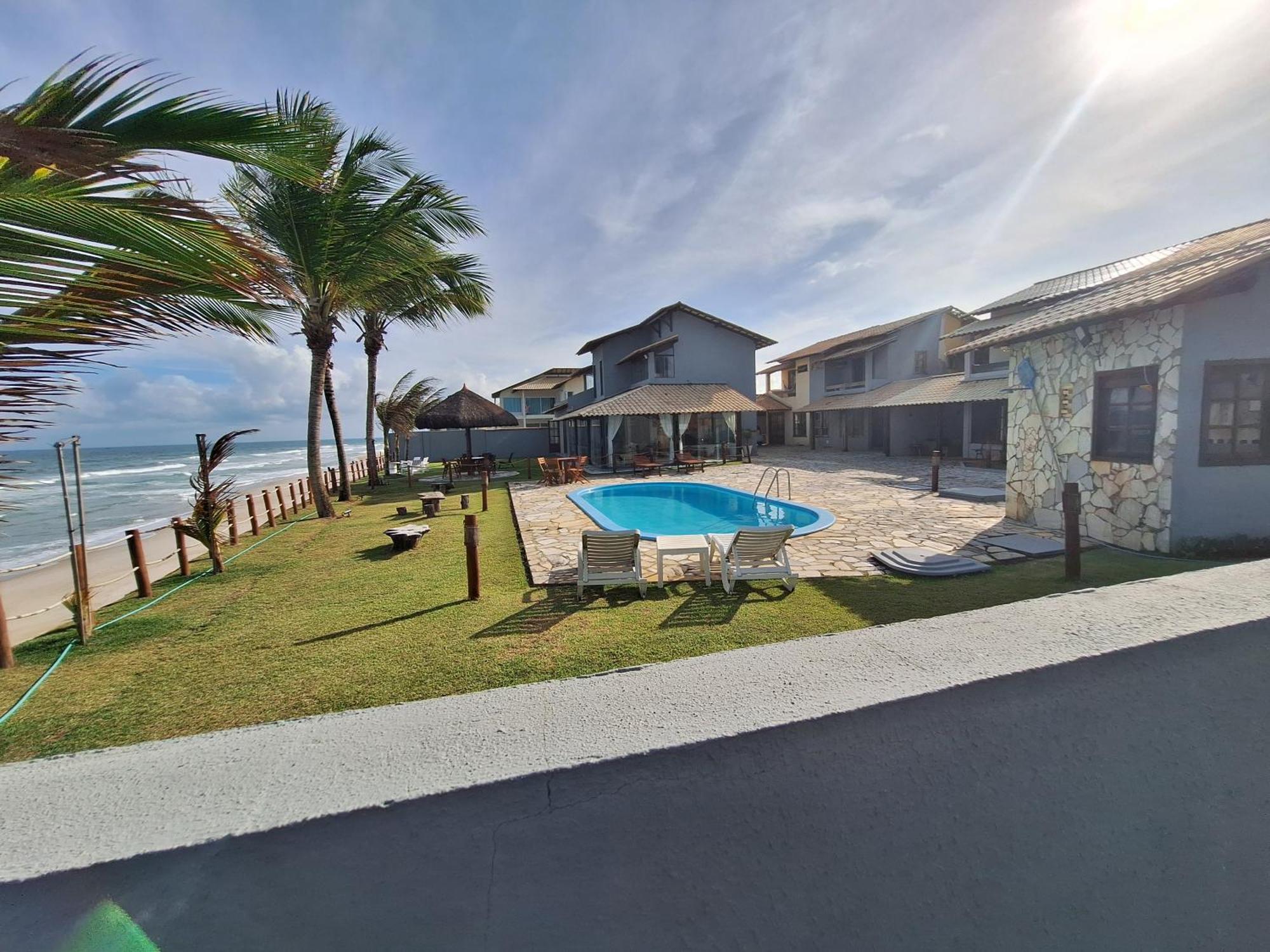 Condominio Exclusivo A Beira Mar - Casa De 04 Quartos Com Piscina E Churrasqueira 바라 데 상미겔 외부 사진